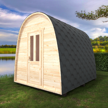 Fasssauna / Gartensauna / Banja / Viking 3,0 m mit Vorraum